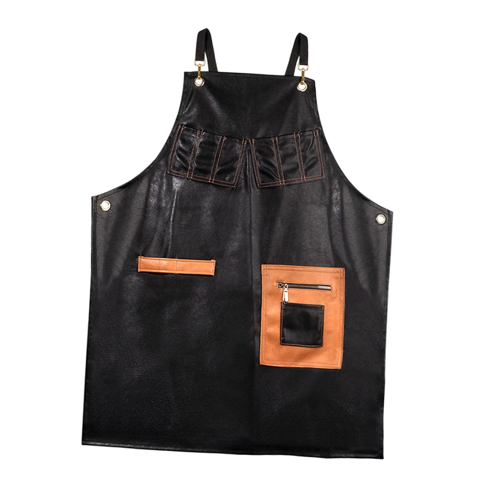 Leatherwork Apron - PU Leather Apron Coffee Shop Waiter