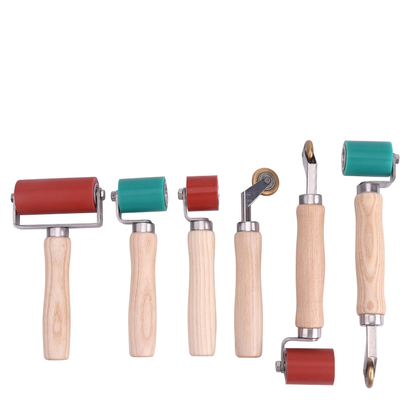 Leatherwork Roller - Hand Push Silicone Pressure Roller, Leather