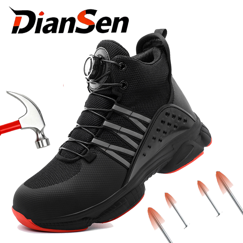 Leatherwork Jobs - Mens Safety Boots Indestructible Shoes High
