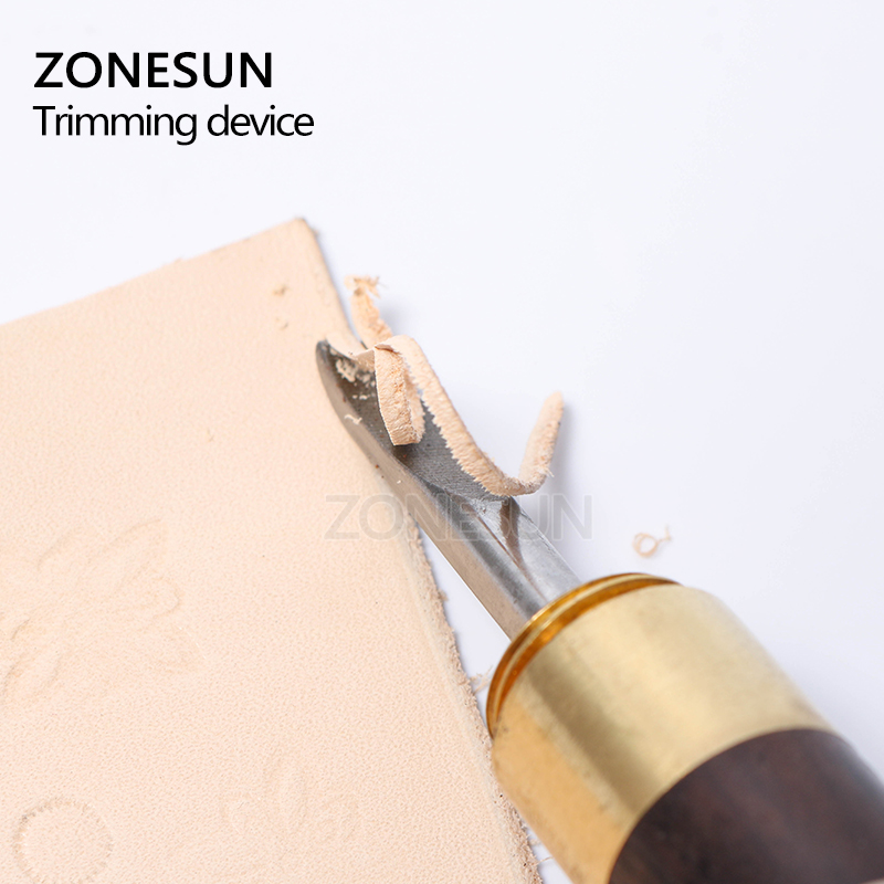 Leather Edge Beveler - ZONESUN 1Piece 1.2mm Leathercraft Edge Beveler