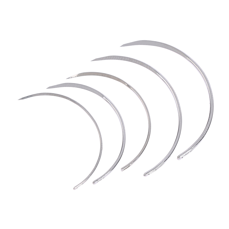 Leatherwork Needles - 10Pcs Metal 1/2 Corner Medical Needle