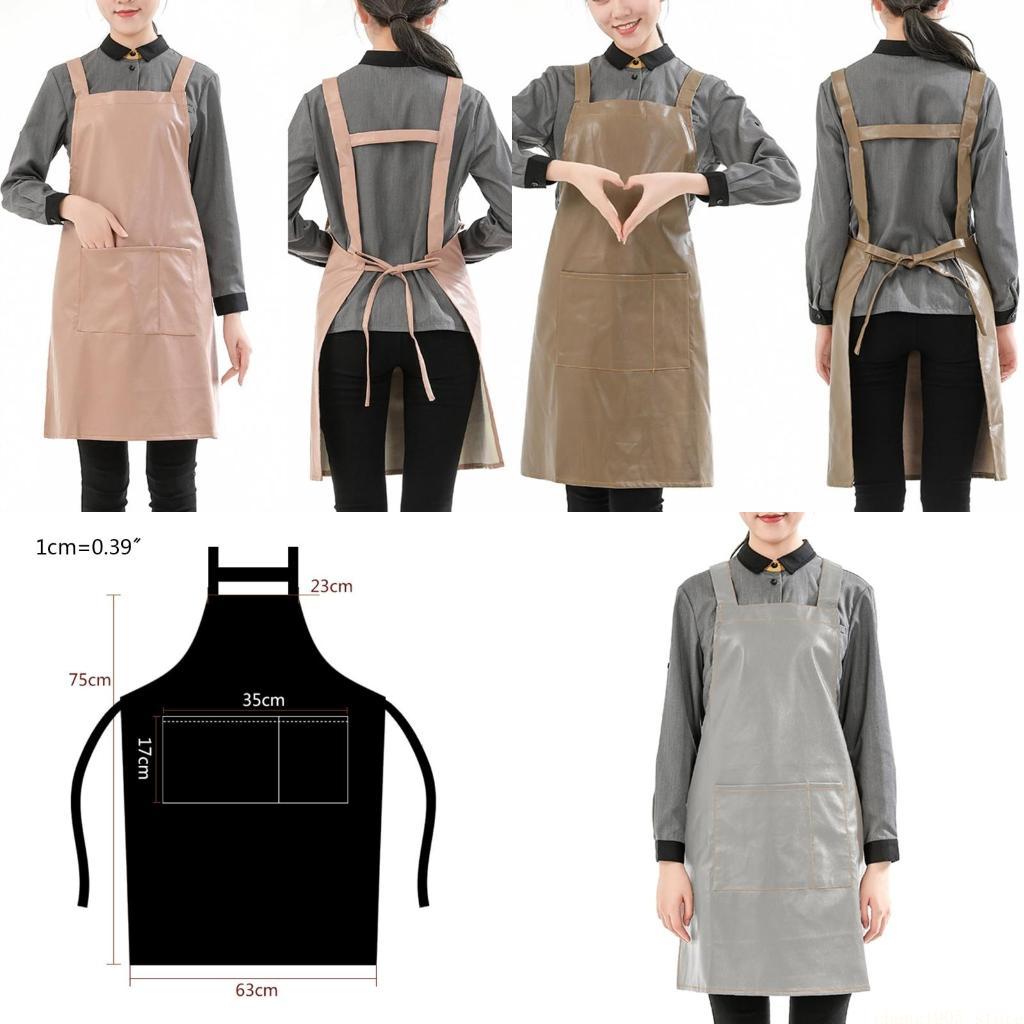 Leatherwork Apron - QX2E Artificial Leather Waterproof Work Apron