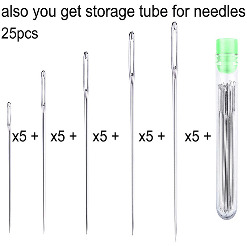 25Pcs Large-Eye Hand-Sewing Ne - Leatherwork Needles review and price