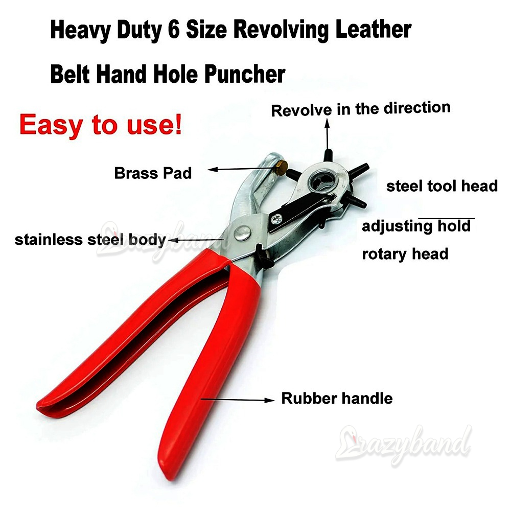 Multi-functional Leather Hole  - Leather Punch Revolving review and price