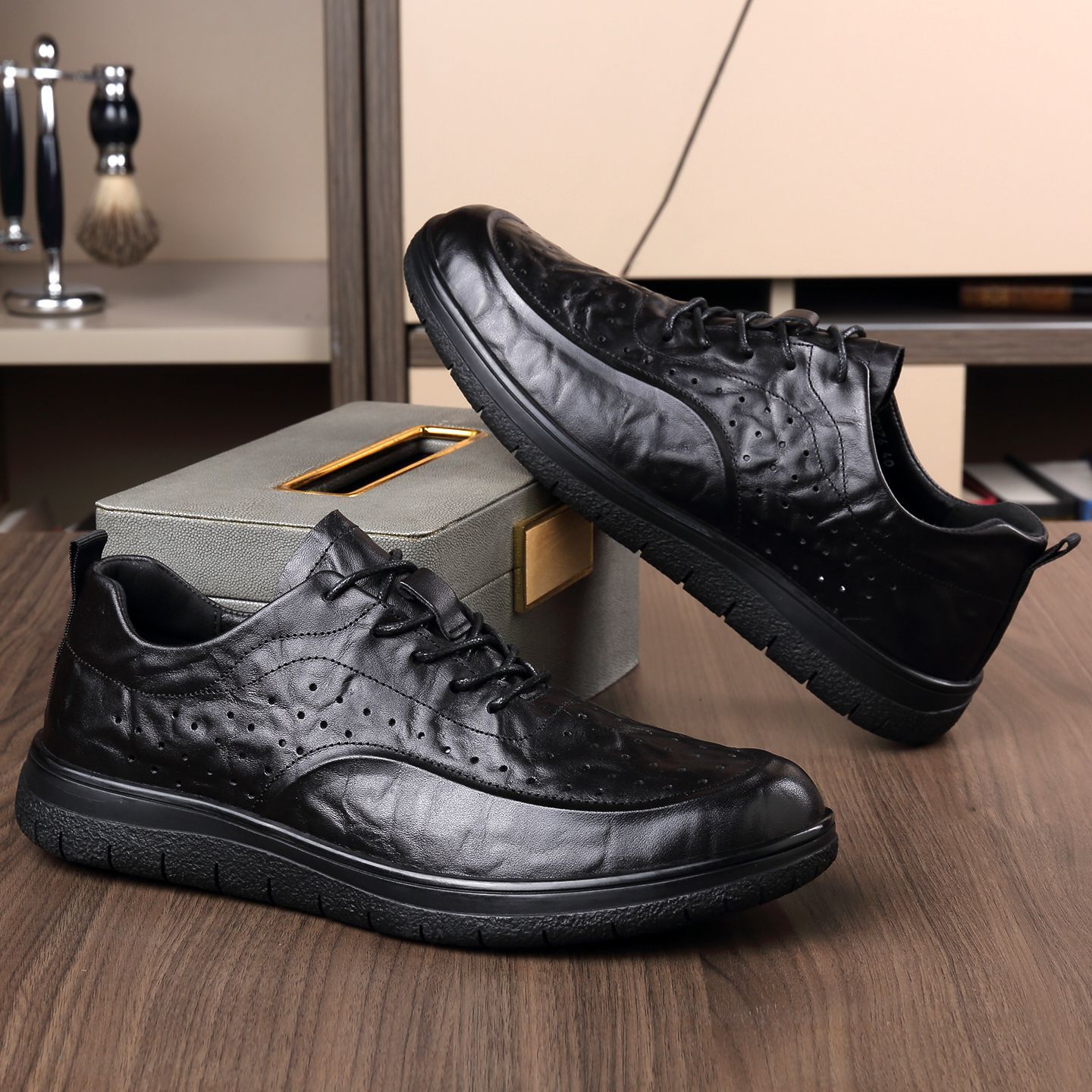 Casual Genuine Leather Shoes E - Leather Work Outfit review and price
