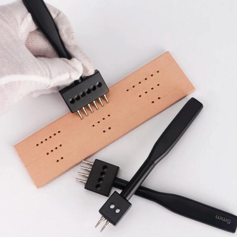 Black Prong Punch Tool Set 3pc - Leather Punch Revolving review and price