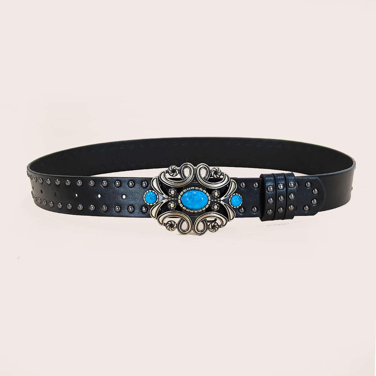 Men and women's casual Punk Ri - Leather Works Belt review and price