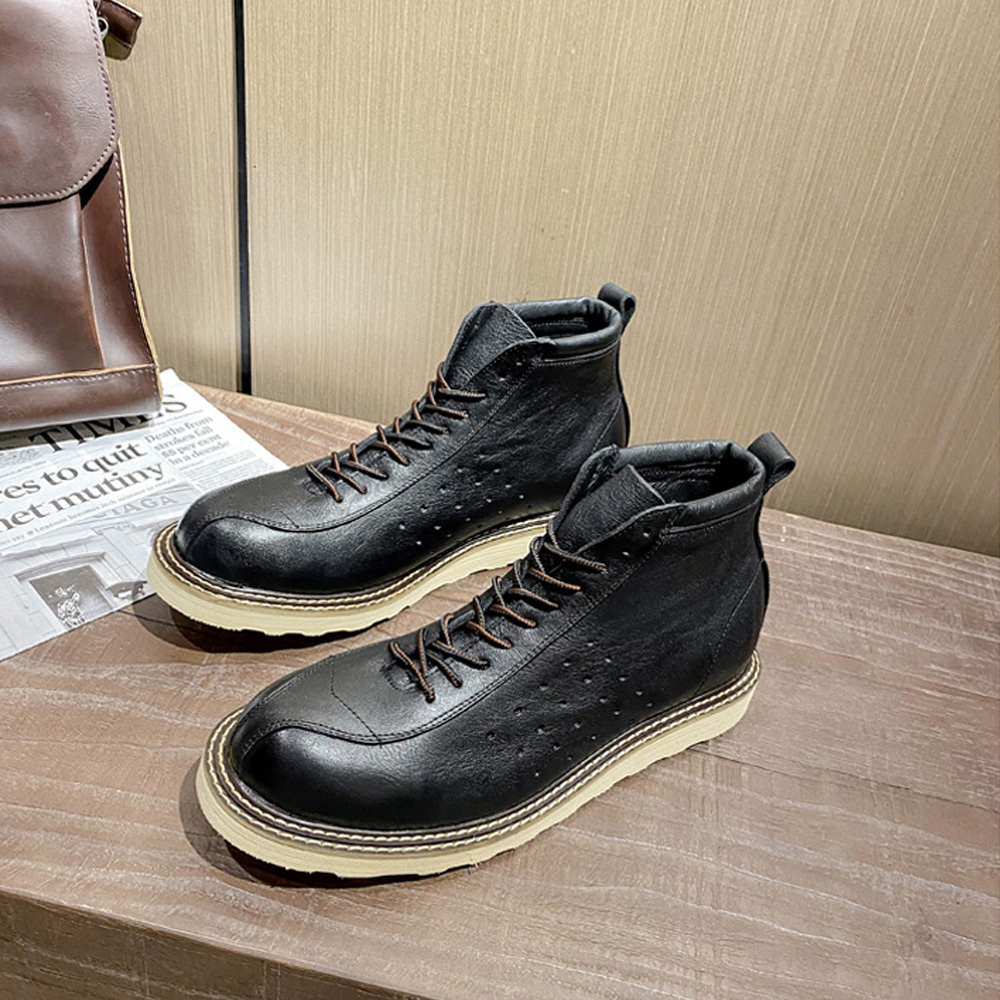 Men's Genuine Leather Hollow O - Leather Work Outfit review and price
