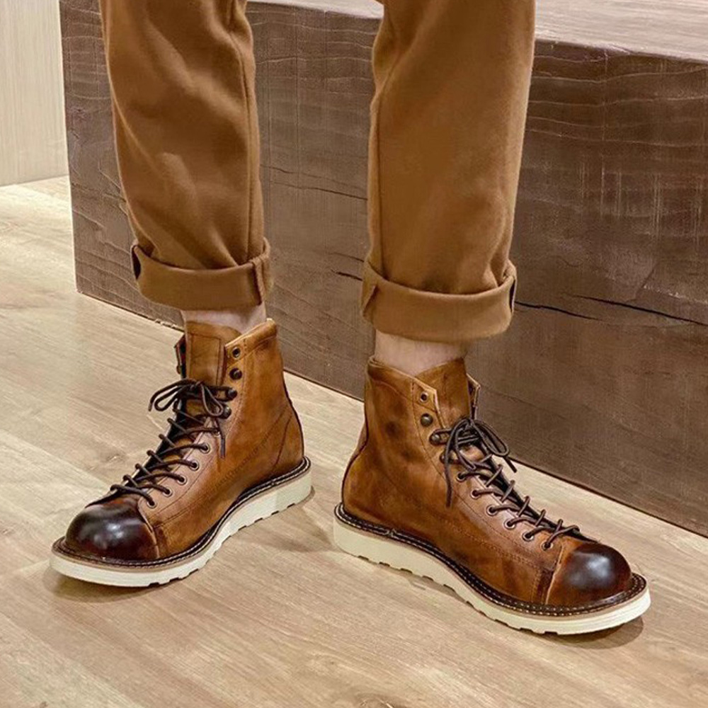 Men's Genuine Leather Hollow O - Leather Work Outfit review and price