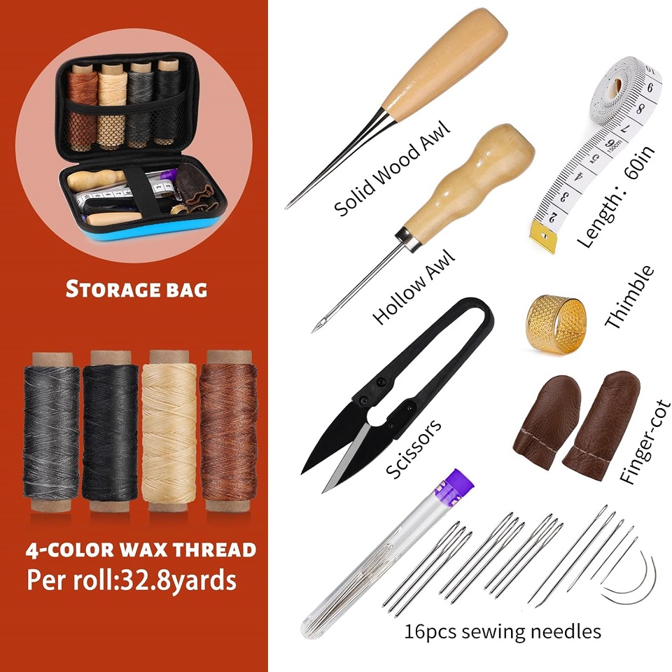 BUDDUR Leather Sewing Tools Ki - Leatherwork Needles review and price