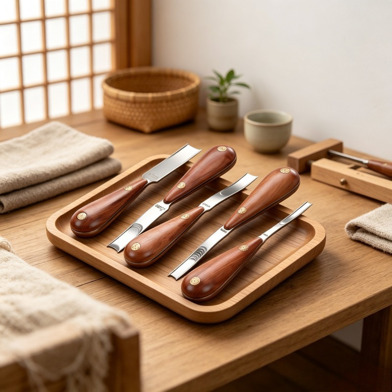 Wide Rosewood Skiving Knife, L - Leather Edge Beveler review and price