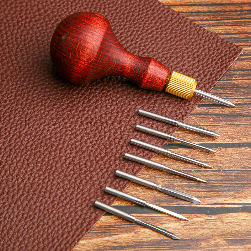 1Set DIY Leather Punch Awl Woo - Leather Punch Revolving review and price