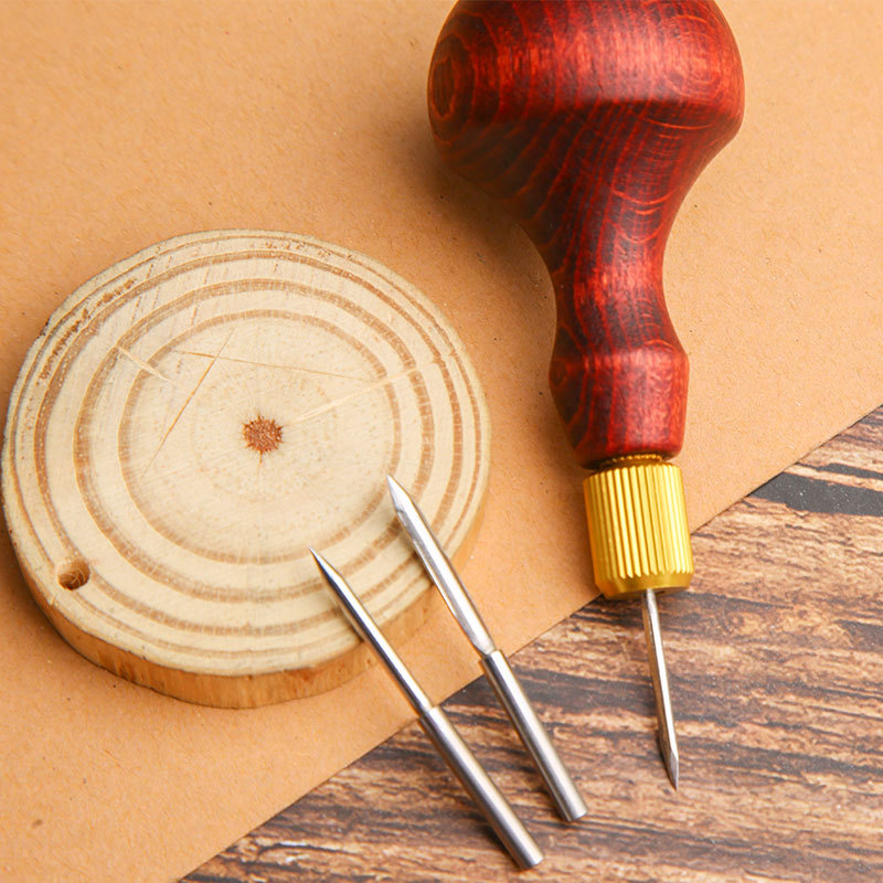 1Set DIY Leather Punch Awl Woo - Leather Punch Revolving review and price