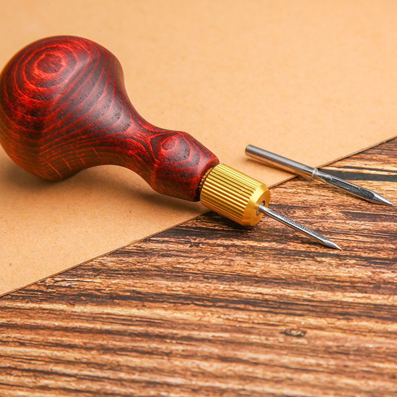 1Set DIY Leather Punch Awl Woo - Leather Punch Revolving review and price