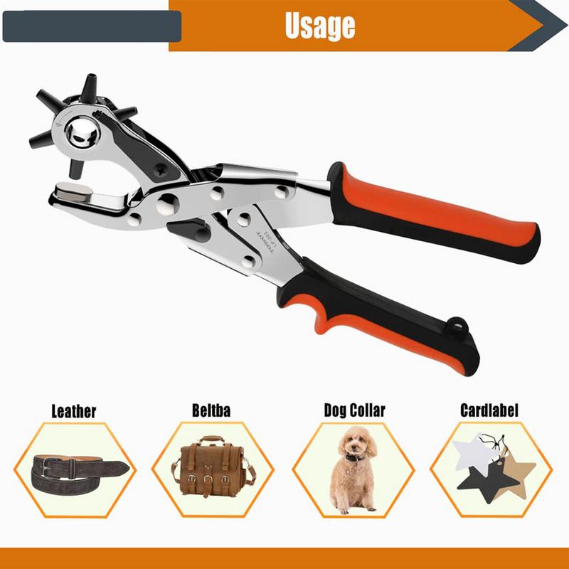 Leather Belt Hole Punch Plier  - Leather Punch Revolving review and price