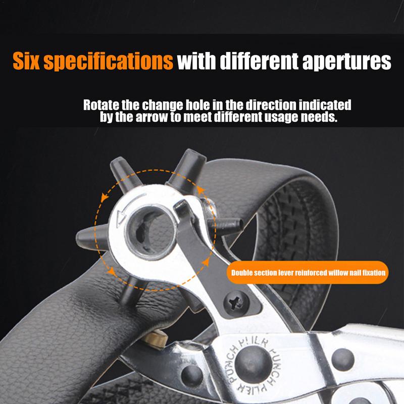 Leather Belt Hole Punch Plier  - Leather Punch Revolving review and price