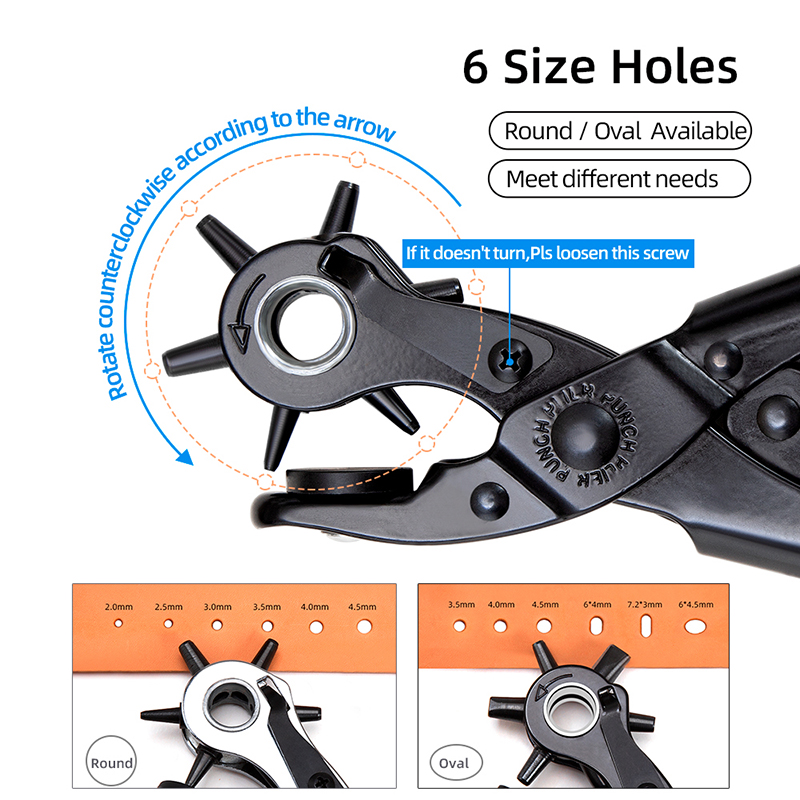 WUTA Revolving Leather Belt Ho - Leather Punch Revolving review and price