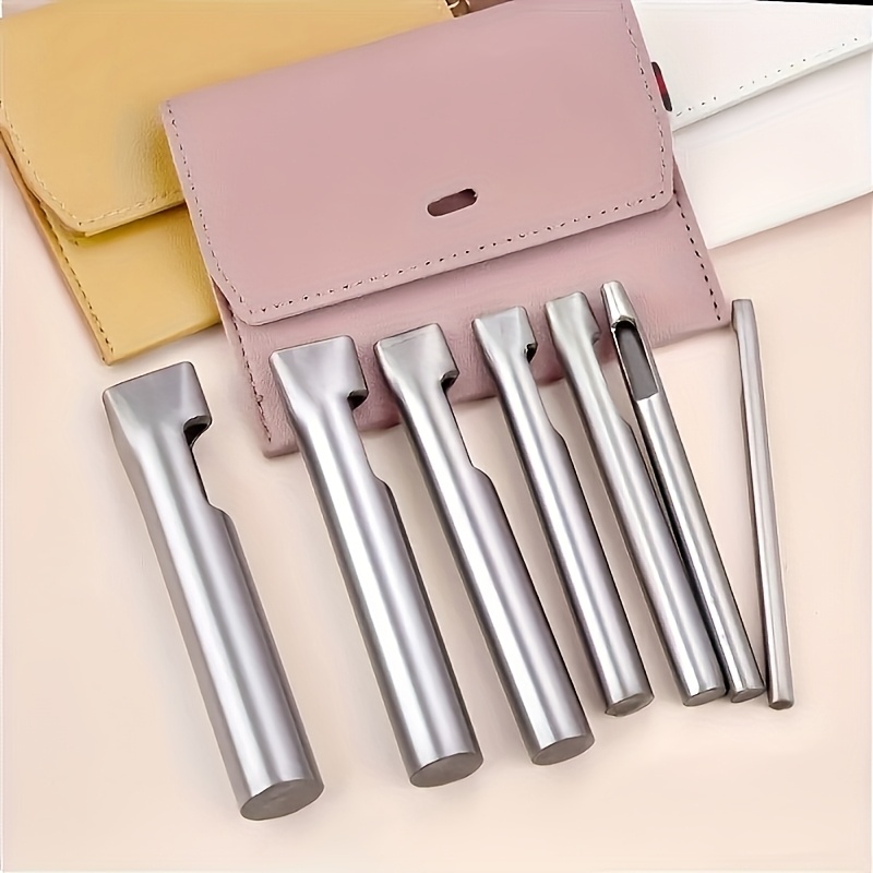 5pcs Leather Oblong Belt Hole  - Leather Punch Revolving review and price