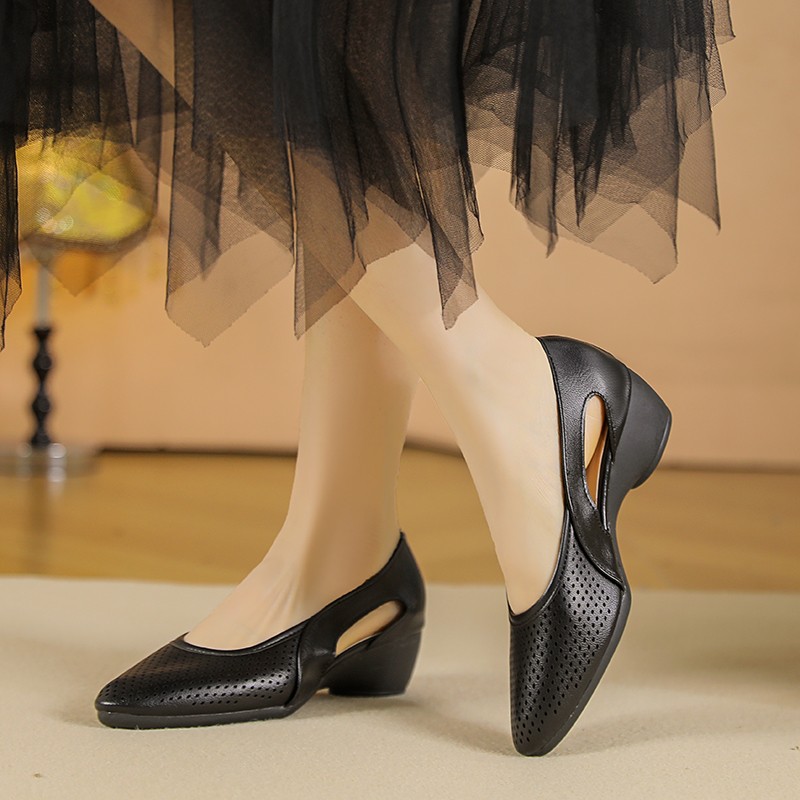 Womens Pumps Hollow Out Breath - Leather Work Outfit review and price