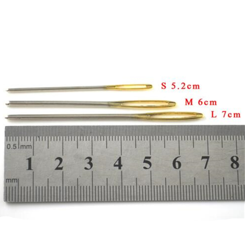 18pcs/Set 7/6/5.2cm 3 Sizes La - Leatherwork Needles review and price