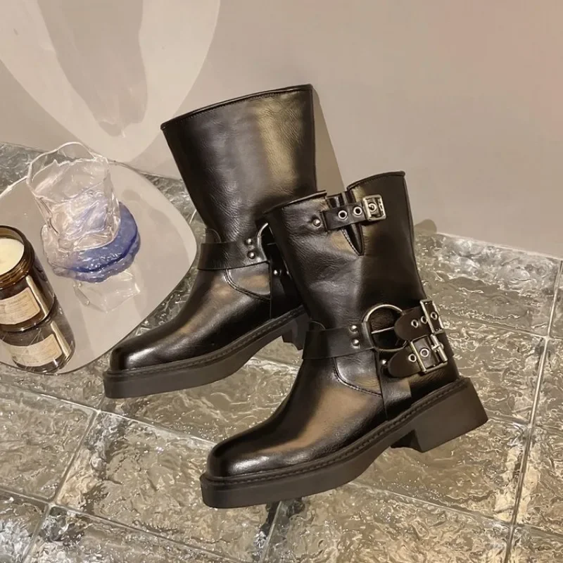 Women's Ankle Boots Autumn Wor - Leather Works Belt review and price