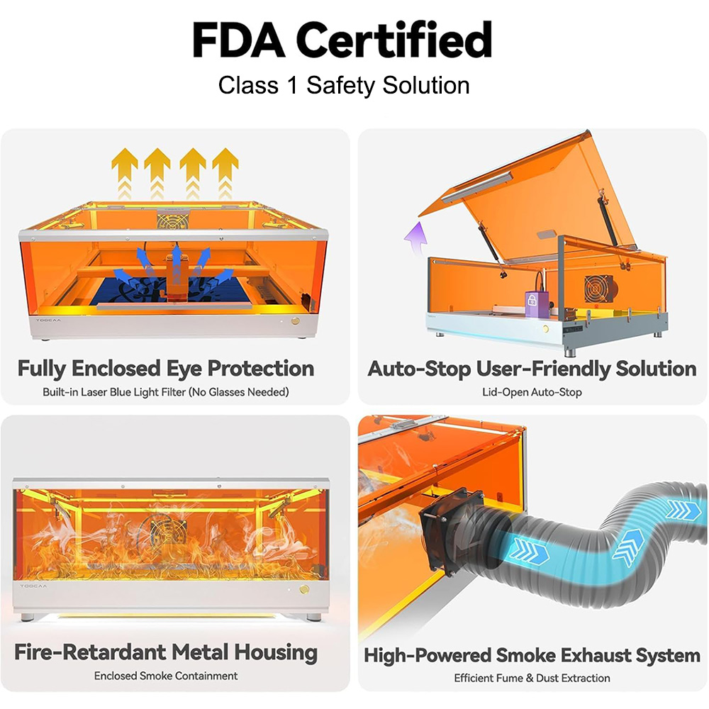 TOOCAA L2 40W AI Desktop Laser - Leatherwork Classes review and price