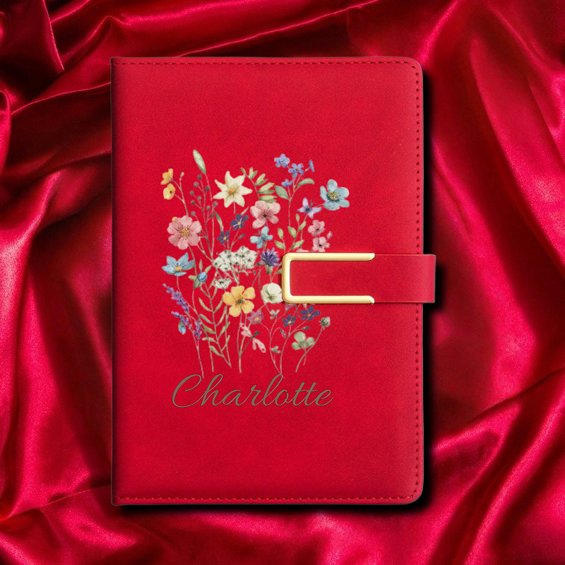 A5 Floral Monogram Custom Name - Leatherwork Journal review and price
