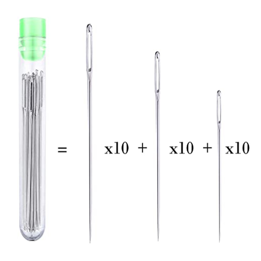 30pcs 5 Sizes Large Eye Sewing - Leatherwork Needles review and price