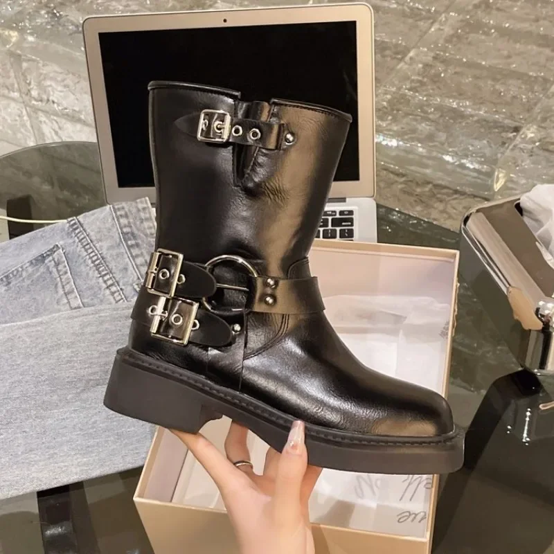 Women's Ankle Boots Autumn Wor - Leather Works Belt review and price