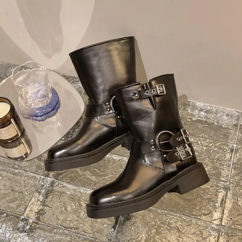 Women's Ankle Boots Autumn Wor - Leather Works Belt review and price