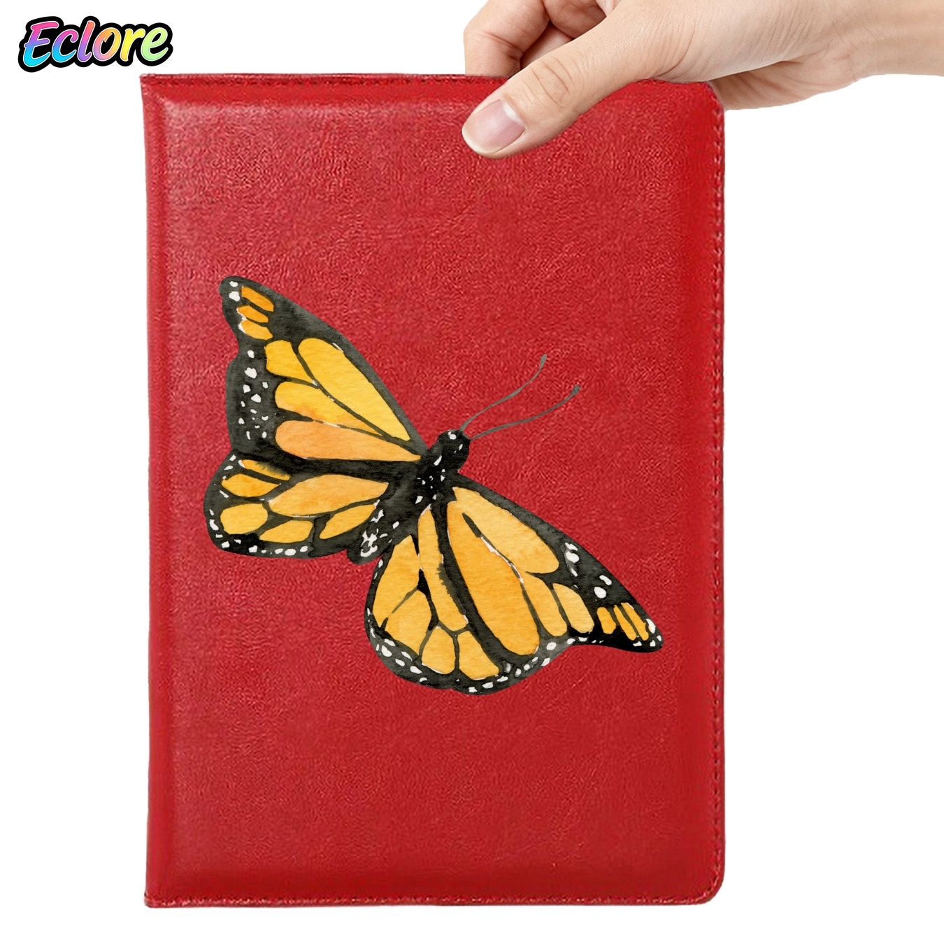 Watercolor Orange Butterfly Fa - Leatherwork Journal review and price