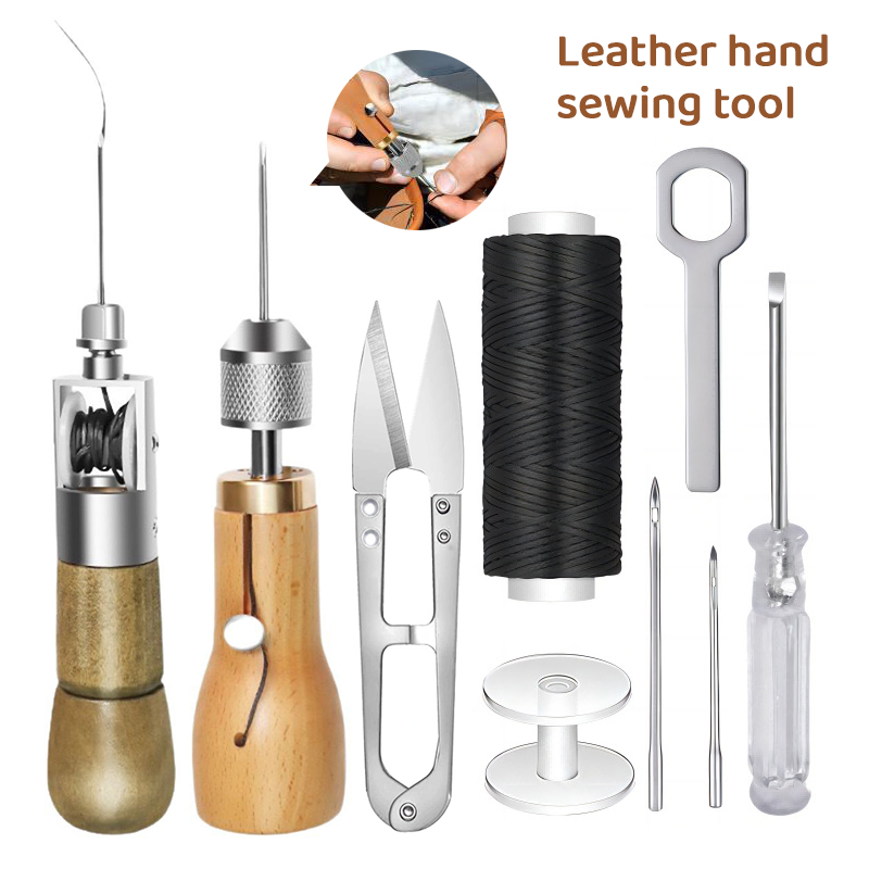8pcs/set DIY Leather Sewing Th - Leatherwork Roller review and price