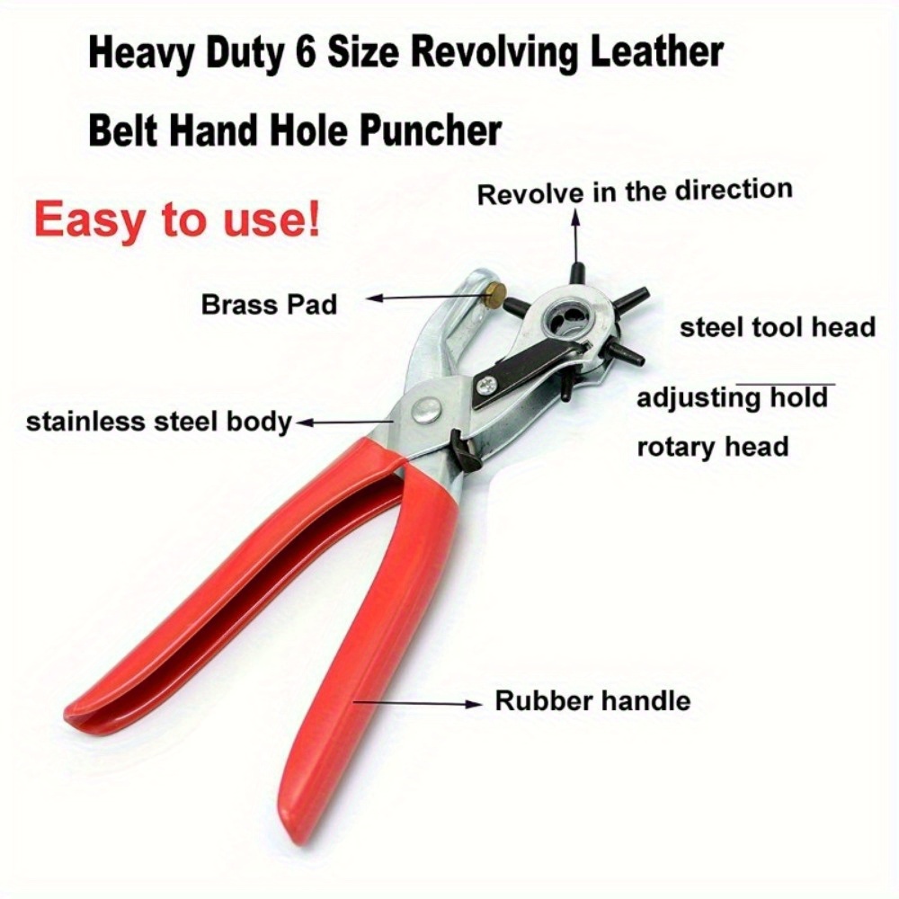 1pcs Heavy Duty Rotary Leather - Leather Punch Revolving review and price
