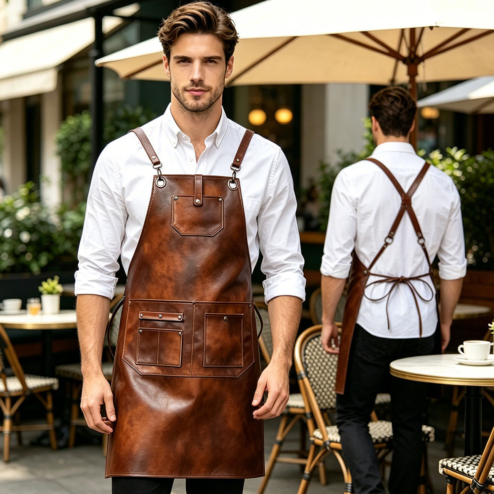 PU leather apron waterproof an - Leatherwork Apron review and price